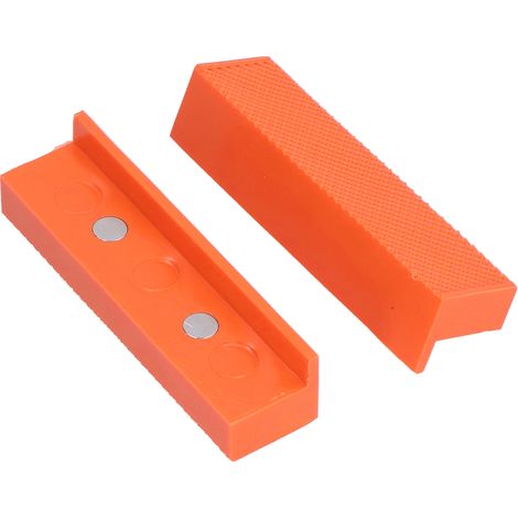 Set mit 2 ABS-Magnetschraubstock-Backenschonern, Multi-V-Nuten, 4,5 Zoll, Schutzabdeckungen für Magnetschraubstöcke (1/5)