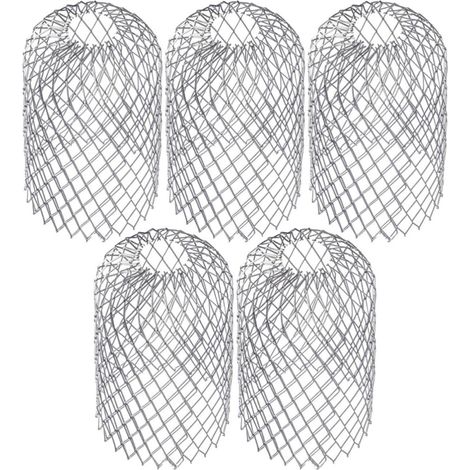 Lot de 5 filtres à crépine en acier inoxydable pour gouttières et toitures, drainage protection du (1/5)