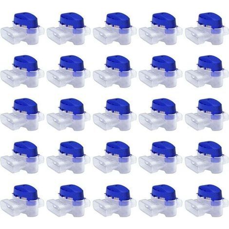 Set de 50 Connecteurs Étanches pour Robot Tondeuse Raccords Gel Extension Réparation Fil Bas Voltage Sans Dénudage (1/4)