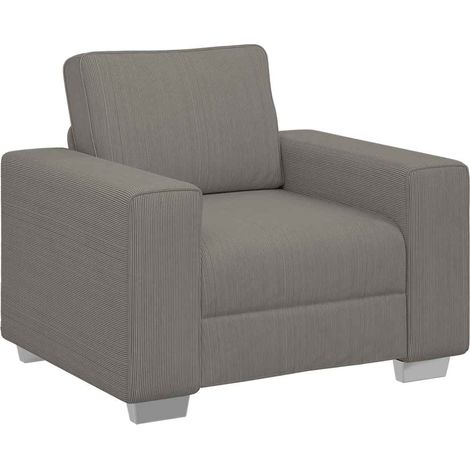 Maison Exclusive - Divano Sedia Grigio Chiaro 100x77x82 cm Tessuto di Velluto a Coste