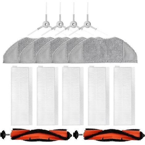 Pièces détachées pour aspirateur robot G1 MJSTG1 : brosse principale, filtre, brosse latérale, serpillière (voir photo, couleur). (1/5)