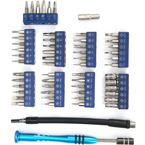 59-teiliges Schraubendreher-Set, multifunktional, präzise, für Hardware-Reparaturen, rostfrei, leicht (1/5)