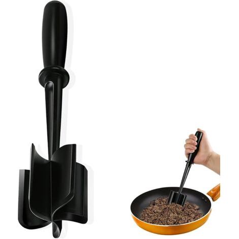Hachoir à viande, machine à hamburgers, presse-purée en une seule pièce – Nylon professionnel polyvalent résistant à la chaleur, hachoir à bœuf haché, outil de cuisine et gadget antiadhésif (1/5)