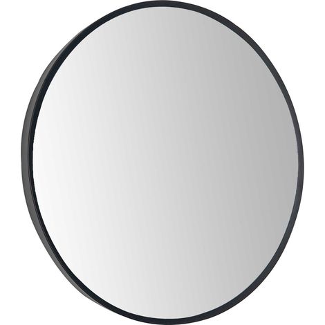 JTP Vos Bathroom Mirror 600mm Diameter Without Light - Matt Black