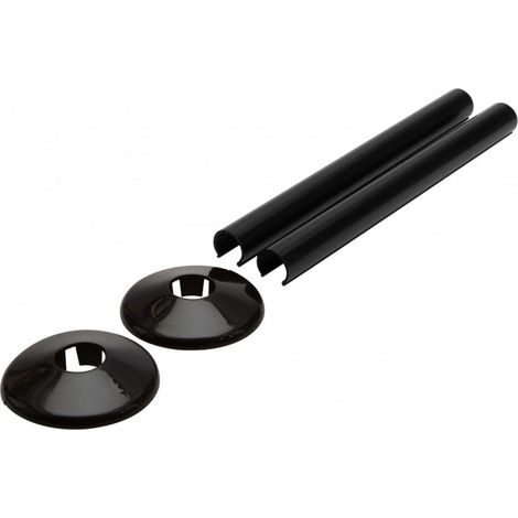 Talon Snappit Radiator Pipe Covers & Collars 200mm Black ACSNB/K2 (1/4)