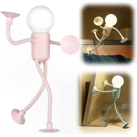 Lampe LED Créative 2025 Modèle Cute, Veilleuse Déformable DIY pour Déco Chambre, Luminaire Amusant et Modulable, Éclairage Décoratif Original (1/5)