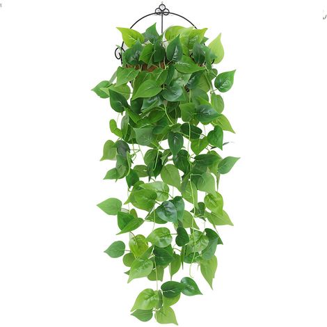 1 Pc Plantes Artificielles Vignes Verdure Rotin Faux Plante Suspendue Faux (1/3)
