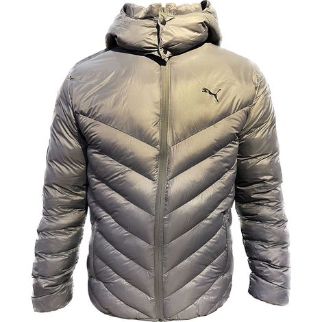 Puma Winterjacke mit Kapuze für Herren, grau, 53885715 r M