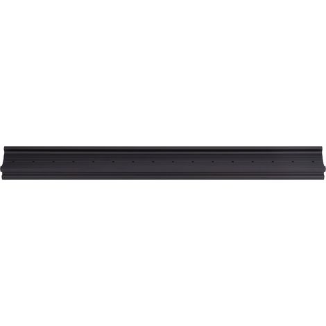 Lineare Schienenführungsprofile aus Aluminium mit V-Nut, einbettbar, schwarz, für Druck und Gravur, 400 mm / 15,75 Zoll (1/5)