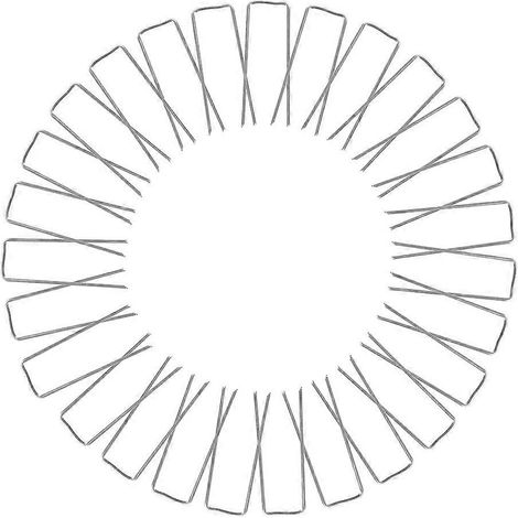 Épingles de jardinage en forme de U, idéales pour les couronnes en mousse et les compositions florales, pour vos projets de loisirs créatifs (150 pièces). (1/5)