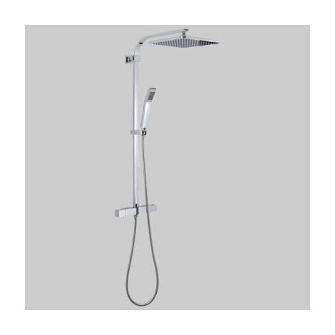 SET COLONNA STARMIX 01 QUADRO CON MISCELATORE TERMOSTATICO  Cromata     GEDY