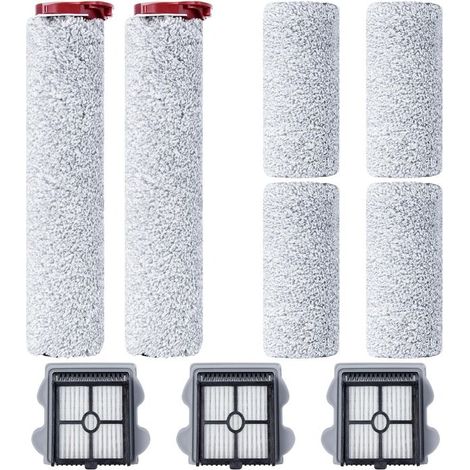 Accessoires de Filtre d'Aspirateur pour pour Roborock A10 Plus, Dyad Pro/Dyad Pro Combo, 6 brosses cylindriques, 3 filtres HEPA (1/4)