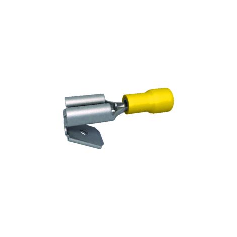 cosses 6.3 x 0.8 mm male / femelle jaune - boite de 100