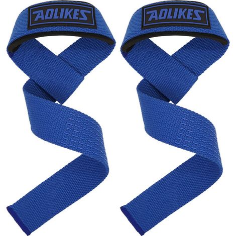 (Bleu) Une paire de bracelets de musculation antidérapants en silicone (1/5)