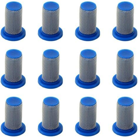 Lot de 12 buses pulvérisation, pulvérisation en acier inoxydable, filtres maille, plastique pour KnapsackSprayer PTO machines marquage ligne (Vert-100 Bleu - (1/5)