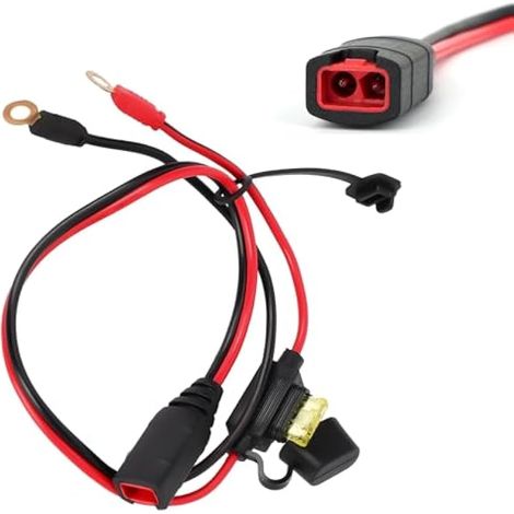 Faisceau de câbles compatible NOCO GC002, connecteur à œillet X-Connect M6 (1/4 po), adaptateur prolongateur pour chargeur intelligent, cosses de maintien et accessoires électriques auto.