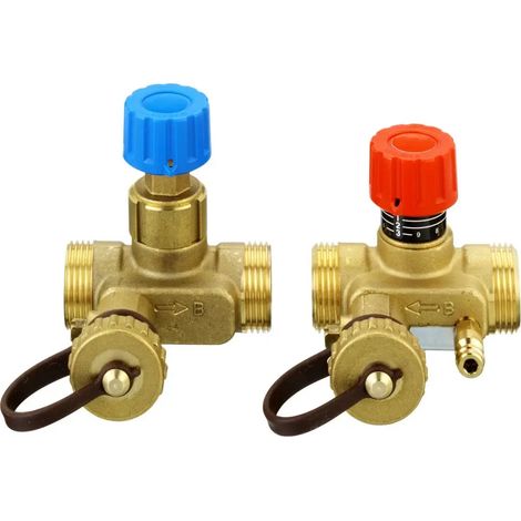 Danfoss Válvula de cierre/regulación USV-Set USV-Set 15 (1 USV-I, 1 USV-M), Rosca macho G 3/4, 003Z2146
