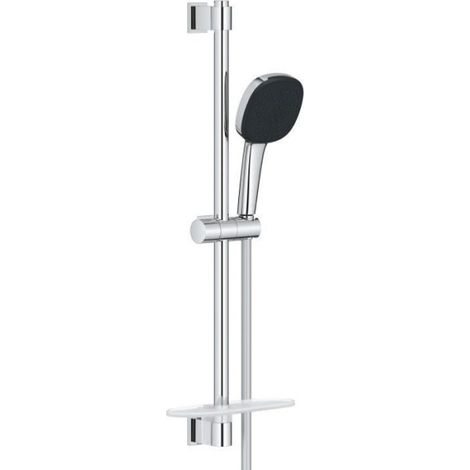 Ensemble de douche avec pommeau 2 jets, barre, flexible et tablette - GROHE Vitalio Comfort 110 26929001 - Economie d'eau - Chro (1/4)