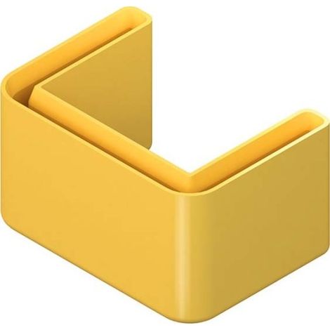 NIEDAX 4013339165575 SKU 4530 CAPUCHON DE PROTECTION À EXTRÉMITÉS PROFILÉES POUR MANCHE ET RAIL PROFILÉ JAUNE