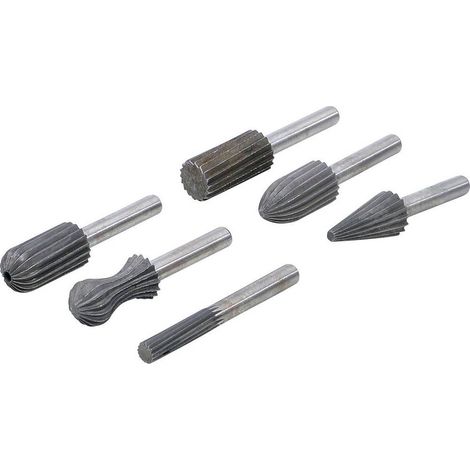 Jeu de Fraises Haute Vitesse 6 pcs - Acier Rapide HSS - Coupe Précise et Durable, , Pro - D-Work