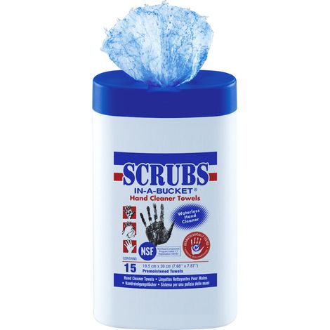 SCRUBS Minicontainer 15 Tucher mit NFS Freigabe Zertifikat Nummer 160187