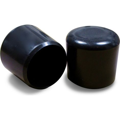 Embout de protection en plastique noir pour tubes ronds diamètre 12 mm – Protection contre chocs et humidité – Facile à installer – Ajile (1/4)