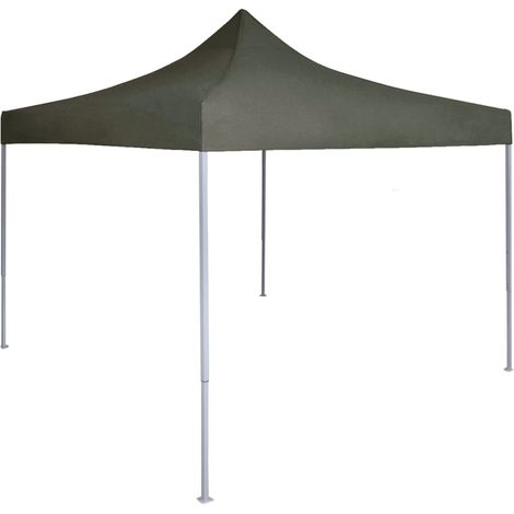 Profi-Partyzelt Faltbar 2×2 m Stahl Anthrazit
