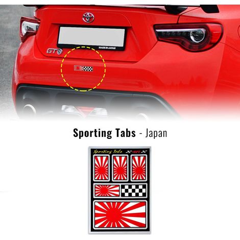 Sporting Tabs Set Bandiere Giappone