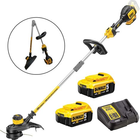 Dewalt DCM561P2S 18v XR Brushless Grass Line Trimmer + 2 x 5.0ah + Charger (1/3)