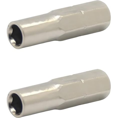 Adaptateur magnétique pour douille 6,35 mm vers 4 mm (2 pièces), tournevis hexagonal 6,35 mm (1/4 pouce), adaptateur miniature à point, convertisseur de douille hexagonale 4 mm (1/5)