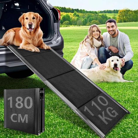 Hunderampe klappbar 180x50cm, rutschfest, bis 110 kg, für Auto, LKW, SUV (1/5)