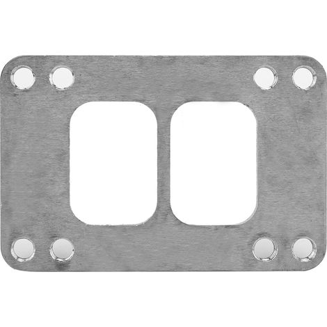 GARRYFIZH Bride d‘adaptateur en acier inoxydable pour collecteur turbo T6 vers T4 8 trous séparés (1/5)