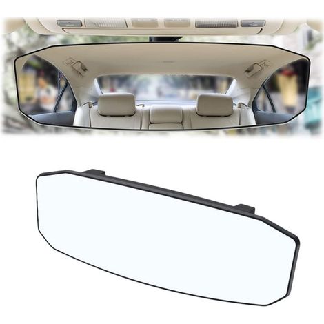 Retroviseur Interieur Voiture, Intérieur de Voiture Rétroviseur Remplacement Panoramique, Grand Angle Rétroviseur Miroir Auto Intérieur Voiture Anti-éblouissement Vue Arrière Miroir(Petit) (1/5)