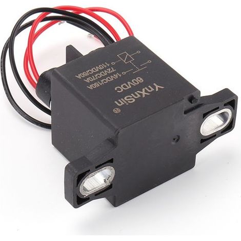 Relais haute tension CC 60 V pour véhicules à énergies nouvelles, relais 12 V, relais anti-arc à double contact 150 A, haute tension 60 V (double contact), 150 A. (1/4)