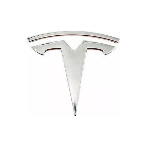 Badge Model Y, logo de remplacement pour capot avant et frunk, compatible Tesla Model 3 et Y, 3D ABS chromé argent (1/3)