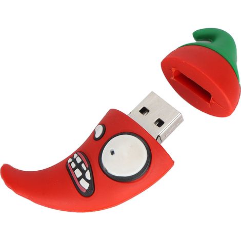 Clé USB 8GB en Forme de Piment Mignon pour PC, Mac, Linux et Stockage de Données