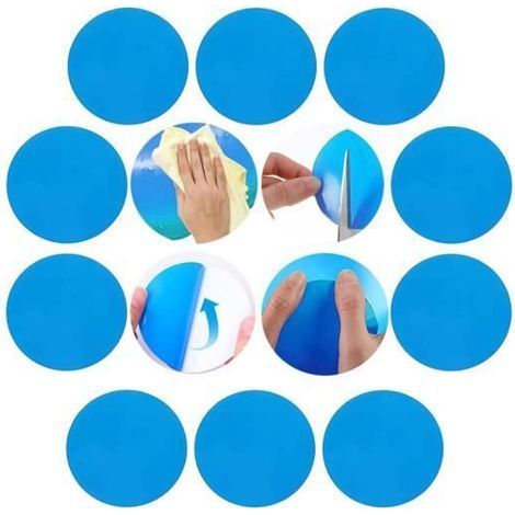 Pool Repair Kit, 20 Pieces, Self-Adhesive Patches for Pools. (1/4)
