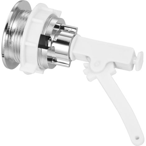 Bouton Poussoir Wc en ABS Blanc pour Réservoir de Toilettes (1/5)