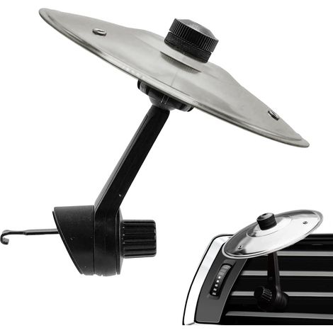 Auto-Crash-Becken, Lüftungsschlitz, Auto-Becken, Auto-Lüftungsgitter, Metall-Auto-Drum-Crash-Becken, Musikinstrumente, Ornamente, Farbe Silber (1/5)