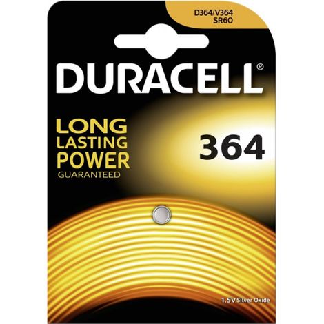 Pile bouton Duracell 364 1 55 volts haute qualité compacte