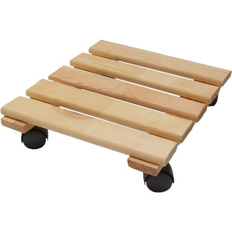 PEDANA SOTTOVASO IN LEGNO cm. 30 x 30 colore naturale