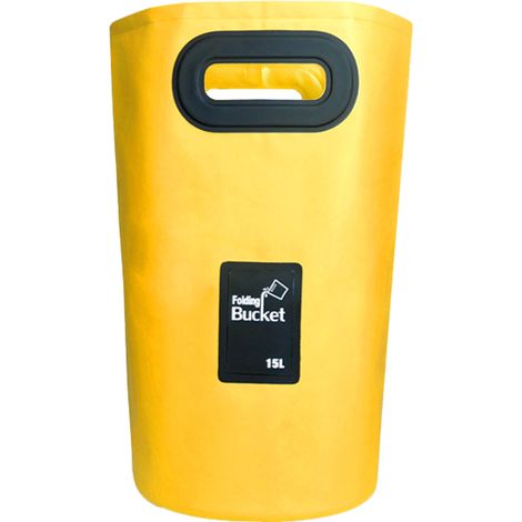 Seau Pliable - 15 L ou 20 L - Pour Camping Randonnée Pêche Jardinage - Seau Portable Autoportant avec Poignée (1/5)