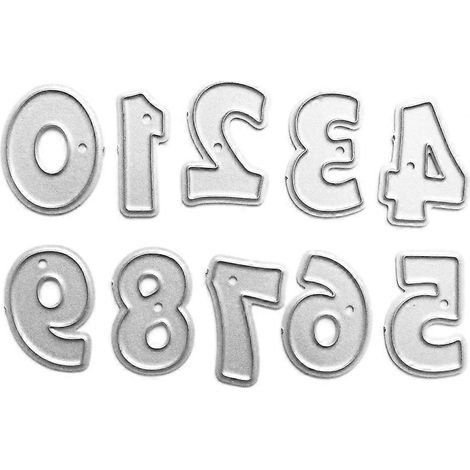 Zahlen-Stanzformen aus Metall, Schablone, DIY-Scrapbooking-Album, Stempel, Papierkarten-Prägungen