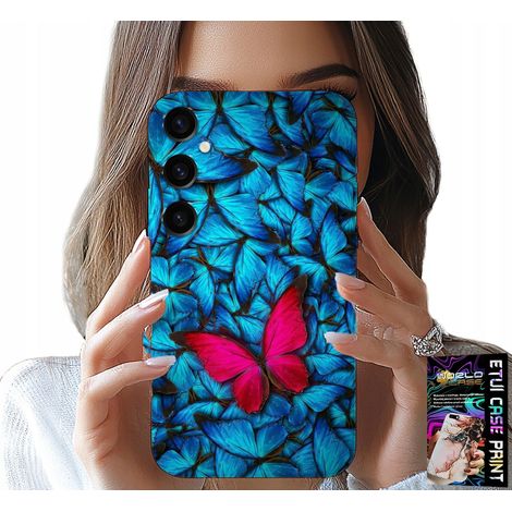 Custodia per Samsung Galaxy M35 4G - farfalle blu, farfalla, motivi femminili (1/5)