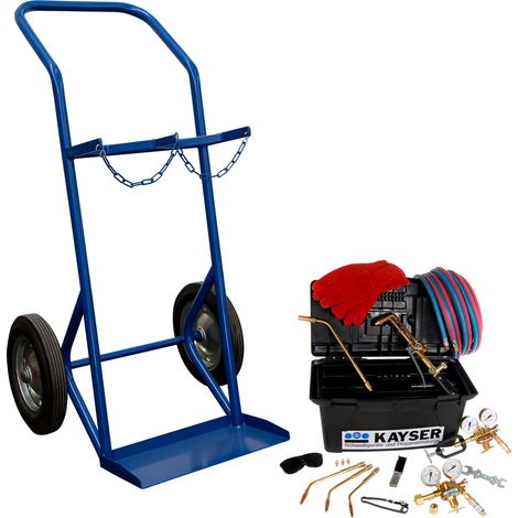 AUTOGEN-Komplett-Set - ohne Gasflaschen Montagebox KE 17/5m - Set / 50 l (1/2)