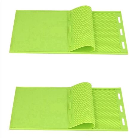 Lot de 2 moules en silicone pour cire d'abeille de 5,4 mm, pour estampage de fondations, équipement d'apiculture (1/4)