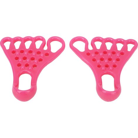 Ceinture d'étirement pour orteils rose - Correcteur d'orteils en griffe, redresseur pour relaxation musculaire du pied (1/5)