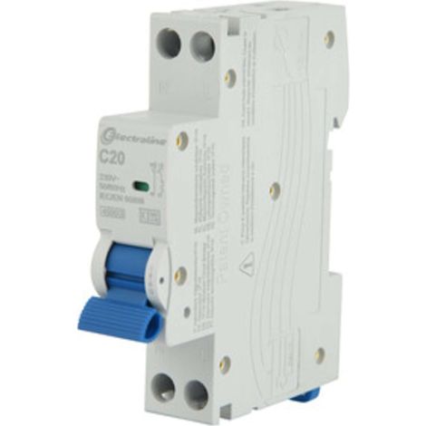 INTERRUTTORE MAGNETOTERMICO 20A 6KA 1P+N 4,5KA