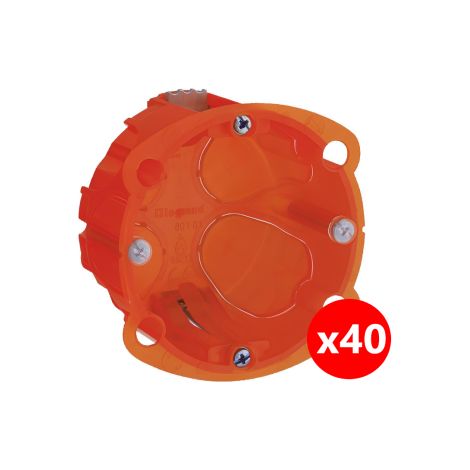 Legrand Batibox - LOT de 40 Bou00eete multimatu00e9riaux 1 poste profondeur 40 mm - 080101x40 (1/3)