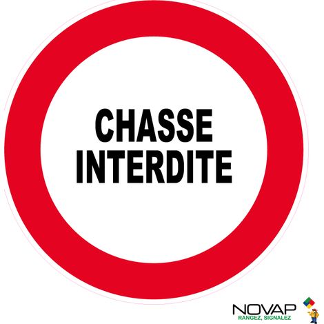 Panneau Chasse interdite - Rigide Ø180mm - 4042619